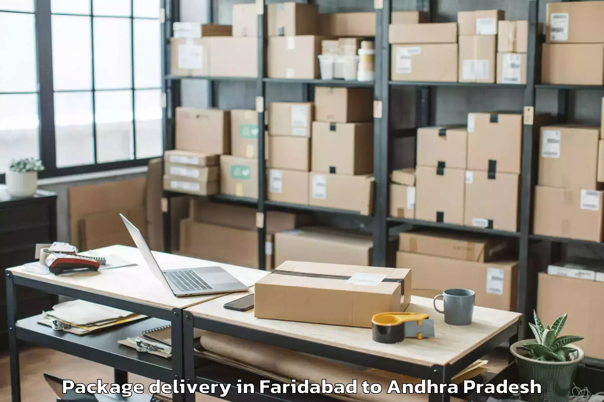 Quality Faridabad to Kanchili Package Delivery